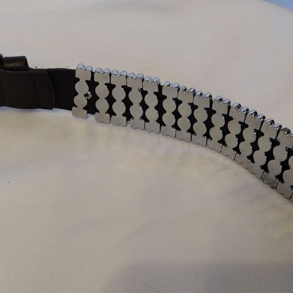 Leather and metal belt - Picture 3 of 5